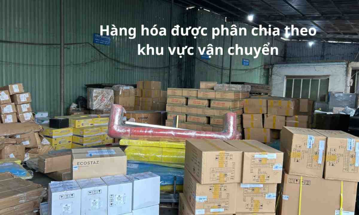 Kho hàng hóa vận chuyển đi Campuchia