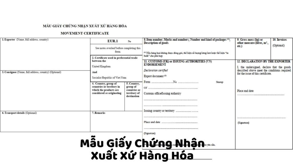 xuất xứ hàng hóa