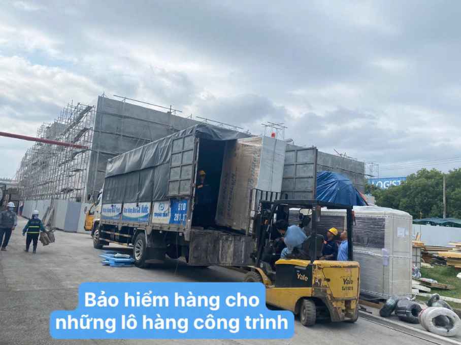 Bảo hiểm hàng cho những lô hàng công trình 