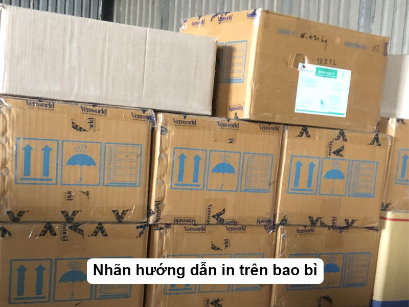 Nhãn hướng dẫn in trên bao bì