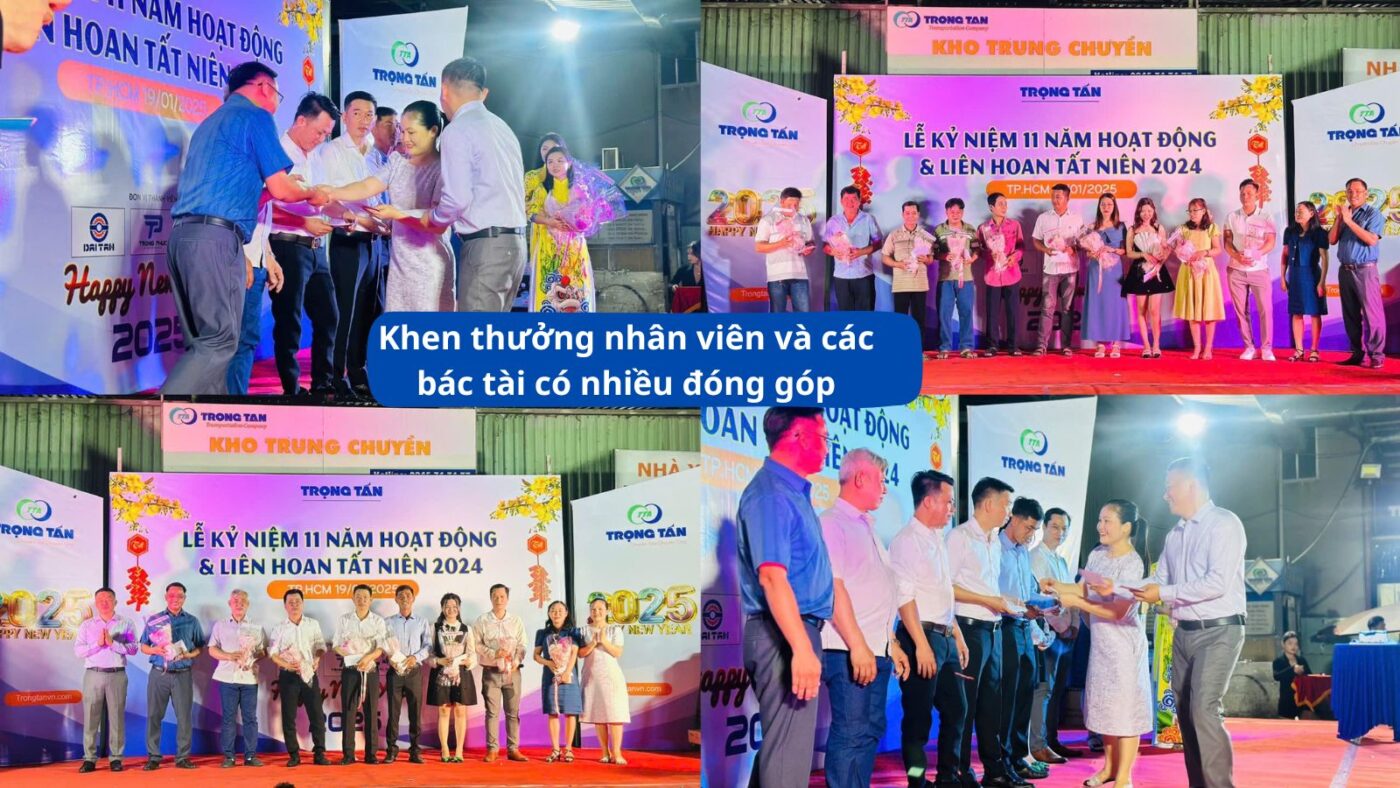 Khen thưởng nhân viên, bác tài nhiều đóng góp