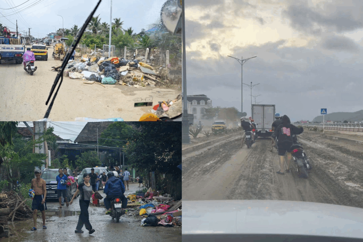 Đường sá khó khăn trong việc di chuyển