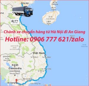 Chành xe chuyển hàng từ Hà Nội đi An Giang