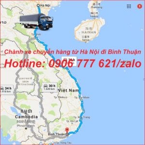 Chành xe chuyển hàng từ Hà Nội đi Bình Thuận