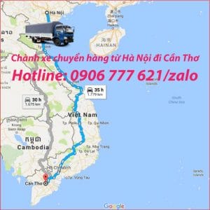 Chành xe chuyển hàng từ Hà Nội đi Cần Thơ