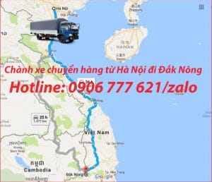 Chành xe chuyển hàng từ Hà Nội đi Đắk Nông