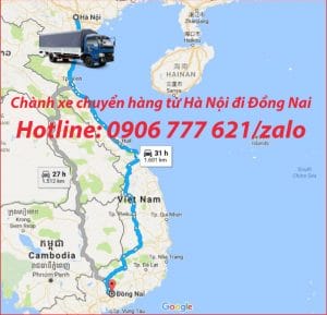 Chành xe chuyển hàng từ Hà Nội đi Đồng Nai