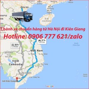 Chành xe chuyển hàng từ Hà Nội đi Kiên Giang