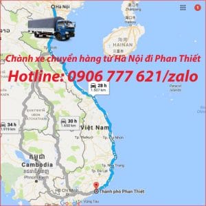 Chành xe chuyển hàng từ Hà Nội đi Phan Thiết