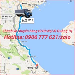 Chành xe chuyển hàng từ Hà Nội đi Quảng Trị