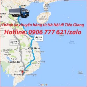 Chành xe chuyển hàng từ Hà Nội đi Tiền Giang