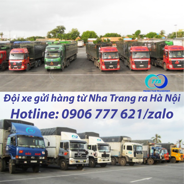 Đội xe gửi hàng từ Nha Trang ra Hà Nội 