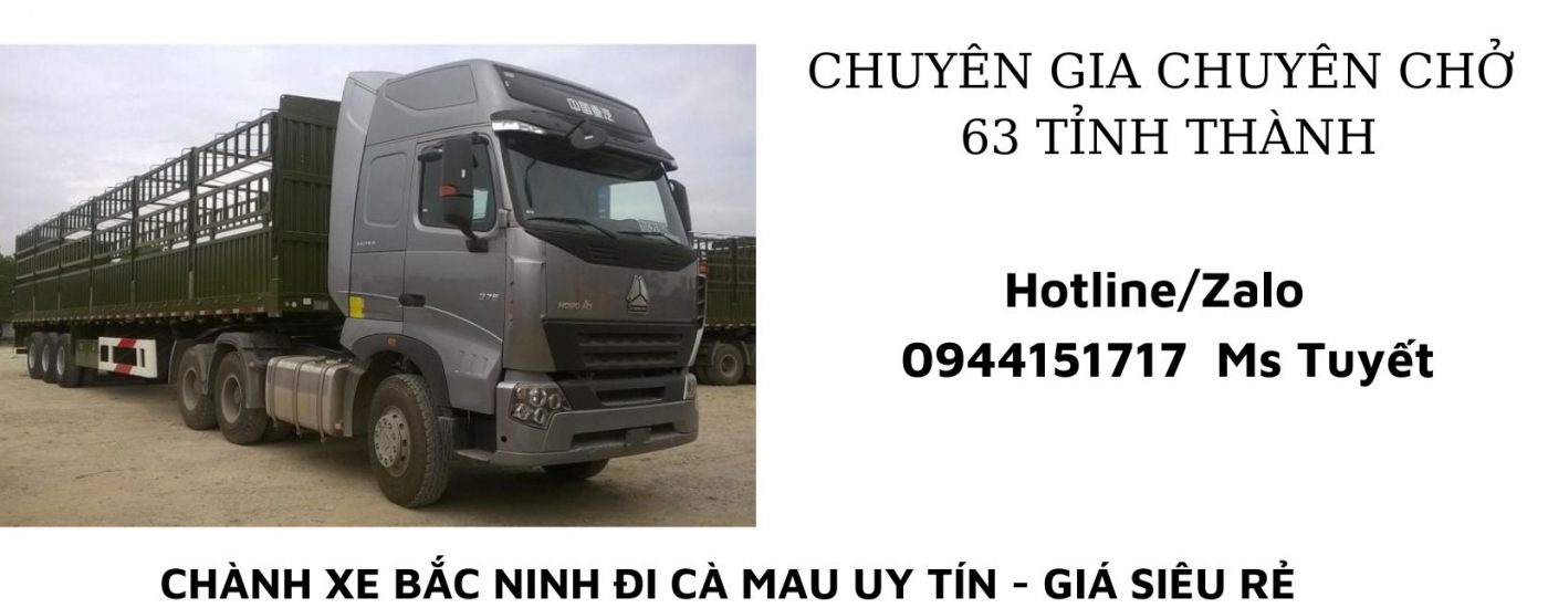 Chành xe Bắc Ninh đi Cà Mau