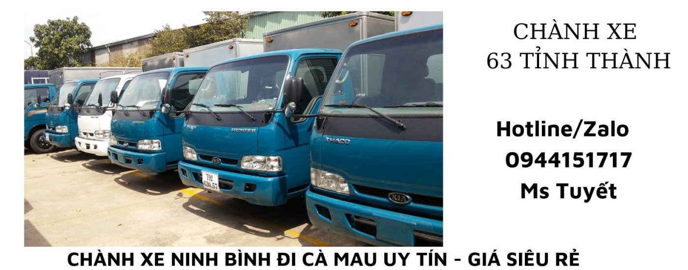 Chành xe Ninh Bình đi Cà Mau