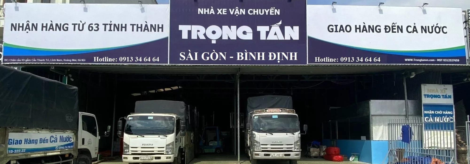 Chành xe vận chuyển hàng Sài Gòn đi Phù Mỹ