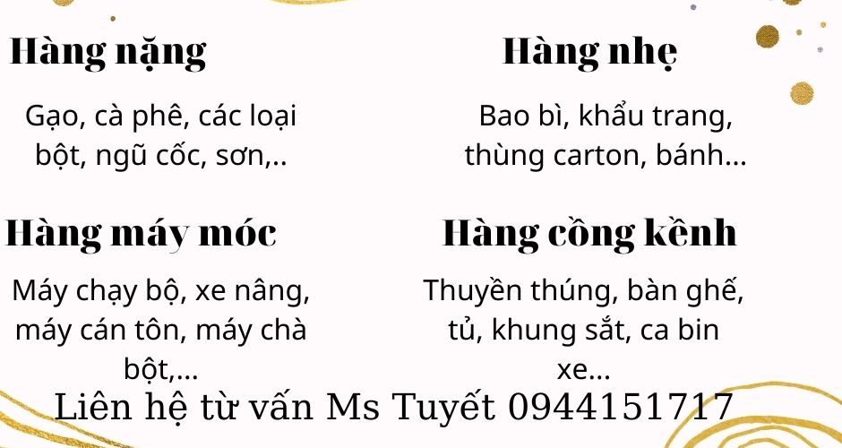 Vận chuyển hàng từ bạc liêu đi vũng tàu hàng hoá