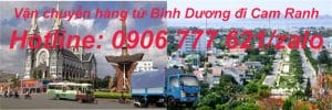 Vận chuyển hàng từ Bình Dương đi Cam Ranh