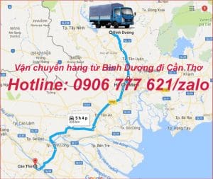 Vận chuyển hàng từ Bình Dương đi Cần Thơ