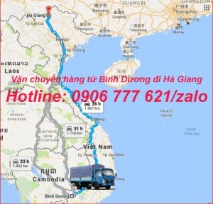 Vận chuyển hàng từ Bình Dương đi Hà Giang