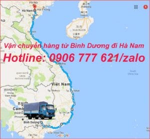 Vận chuyển hàng từ Bình Dương đi Hà Nam