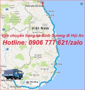 Vận chuyển hàng từ Bình Dương đi Hội An