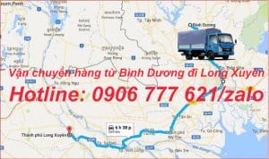 Vận chuyển hàng từ Bình Dương đi Long Xuyên