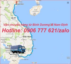 Vận chuyển hàng từ Bình Dương đi Nam Định