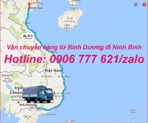 Vận chuyển hàng từ Bình Dương đi Ninh Bình