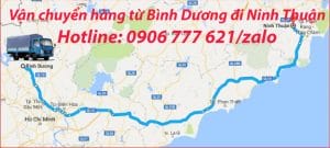 Vận chuyển hàng từ Bình Dương đi Ninh thuận