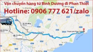 Vận chuyển hàng từ Bình Dương đi Phan Thiết