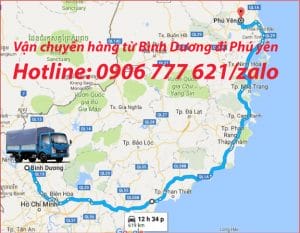 Vận chuyển hàng từ Bình Dương đi Phú Yên