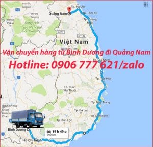 Vận chuyển hàng từ Bình Dương đi Quảng Nam