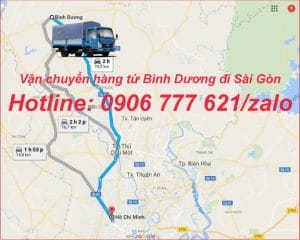 Vận chuyển hàng từ Bình Dương đi Sài Gòn