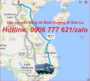 Vận chuyển hàng từ Bình Dương đi Sơn La