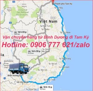 Vận chuyển hàng từ Bình Dương đi Tam Kỳ