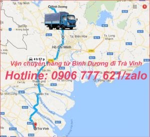 Vận chuyển hàng từ Bình Dương đi Trà Vinh