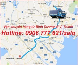 Vận chuyển hàng từ Bình Dương đi Vị Thanh