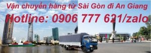 Vận chuyển hàng từ Sài Gòn đi An Giang