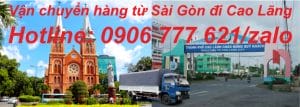 Vận chuyển hàng từ Sài Gòn đi Cao Lãnh