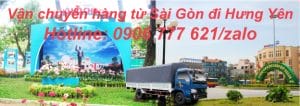 Vận chuyển hàng từ Sài Gòn đi Hưng Yên