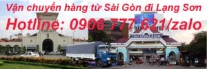 Vận chuyển hàng từ Sài Gòn đi Lạng Sơn