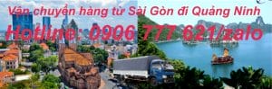 Vận chuyển hàng từ Sài Gòn đi Quảng Ninh