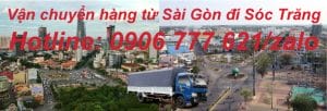 Vận chuyển hàng từ Sài Gòn đi Sóc Trăng