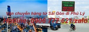 Vận chuyển hàng từ Sài Gòn đi Tân An