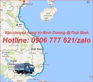 Vận chuyển hàng từ Bình Dương đi Thái Bình